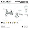 Kingston Brass KS4460PL 8" Widespread Bathroom Faucet, Matte Black KS4460PL